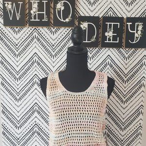 Francesca's woven colorful sweater top